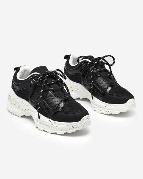 Black sports shoes for women sneakers Dejis - Footwear