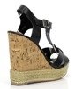 Black wedge sandals - Footwear 1