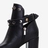 Black women's ankle boots with cut-outs Violuts - Shoes