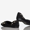 Black women's ballerinas with Emanossa pearls - Footwear 1