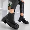 Black women's flat heel boots from Dero - Shoes