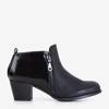 Black women's low stiletto boots Idwin - Footwear