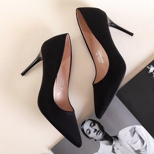 Black women's pumps on a high heel Zarila - Footwear