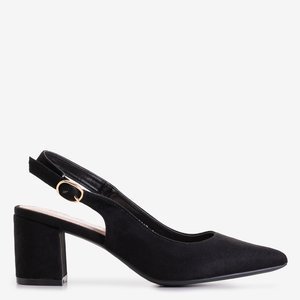 Black women's sandals on the post of Siofra - Footwear