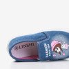 Blue children's slip on with print Sola - Shoes