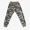 Boys' green camo sweatpants - Clothing