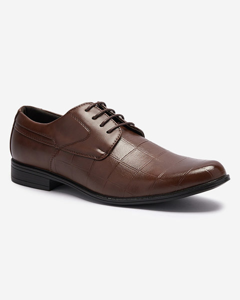 Brown elegant men's Elfobs- Footwear