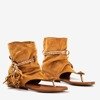 Brown sandals with Semara upper - Footwear
