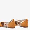 Brown women's flat heels Vosia - Footwear 1
