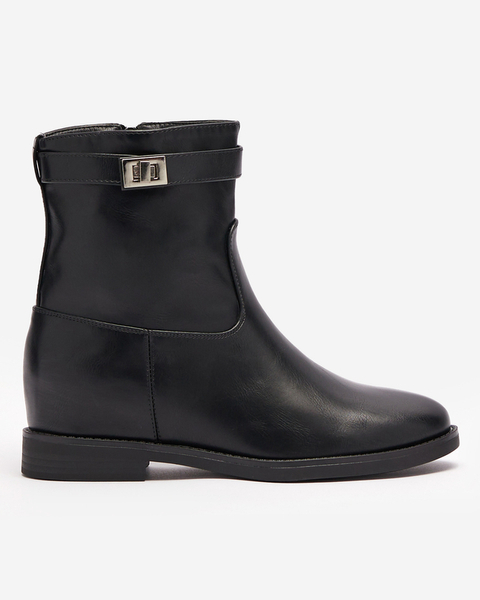 Classic insulated women's boots in black color Leverrs- Footwear