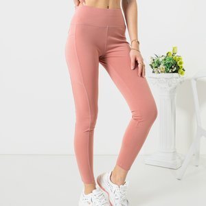 Coral women's sports treggings with pockets - Clothing