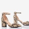 Cut out pumps on the post a'la snakeskin Party Time - Footwear