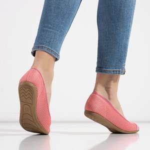Dark Pink Manolita Woven Women's Ballerinas - Footwear