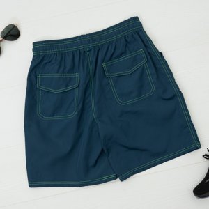 Dark blue men's sports shorts - Clothing