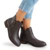 Dark brown women's boots a'la Jodhpur boots Edelvika - Footwear