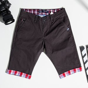 Dark gray men's shorts - Clothing
