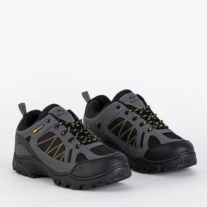 Dark gray men's sports trekking boots Louhari - Footwear