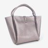 Dark gray women&#39;s bag with tassel - Handbags 1