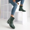 Dark green matt rainy Show women's rain boots - Footwear