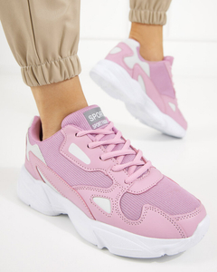Dark pink women's sports shoes Terisana - Footwear