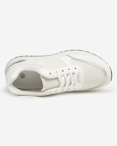 Delani women's white pastel sports shoes - Footwear