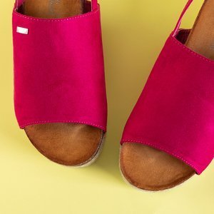 Fuchsia women's platform sandals Kirala- Footwear