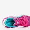 Fuchsia women's sports shoes with blue Kannasi inserts - Footwear