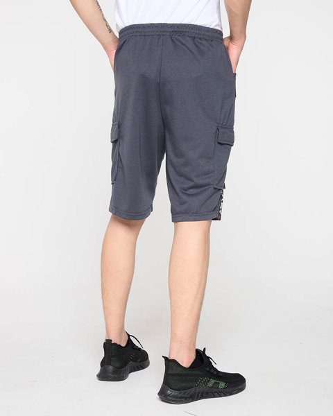 Graphite men's sweatpants shorts- Clothing