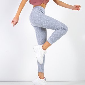 Gray Women's Sports Leggings - Clothing