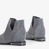 Gray boots on an indoor wedge a'la cowboy boots Besiks- Footwear