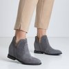 Gray boots on an indoor wedge a'la cowboy boots Besiks- Footwear