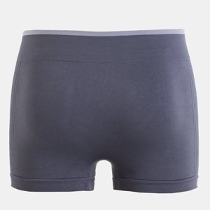 Gray men's boxer shorts with an inscription - Underwear