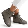 Gray sneakers with silver Harla ornaments - Footwear