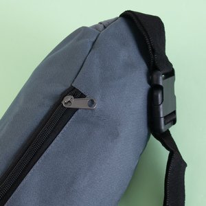 Gray sports unisex waist bag - Handbags