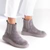Gray women's slip-on boots Bilbao - Footwear