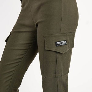 Green women's combat pants - Clothing