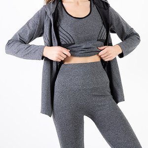 Grey sports set with black inserts - Clothing