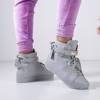 Grey women's lace-up sneakers Pillar - Footwear
