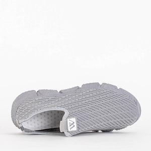 Grey women's slip-on sports shoes Morayna - Footwear