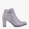 Grey women's stiletto boots Votan - Footwear