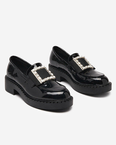 Lacquered shoes with a black buckle Fogim - Footwear