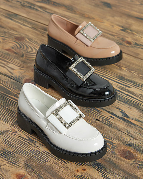 Lacquered shoes with a black buckle Fogim - Footwear