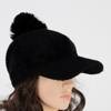Ladies 'black cap with a tassel - Caps