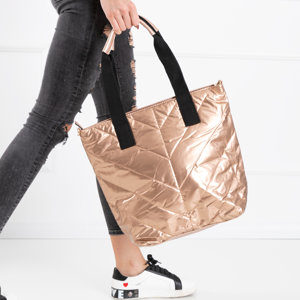 Ladies 'gold quilted bag - Accessories