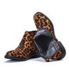 Leopard print boots with flat heels Khloe - Footwear