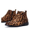 Leopard print boots with flat heels Lyla - Footwear