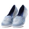 Light blue wedge heel shoes Reese - Footwear