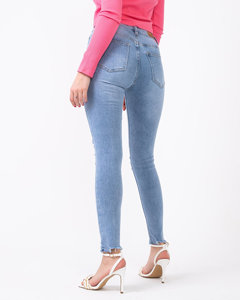 Light blue women's skinny jeans - Clothing