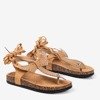 Light brown Celione tied flip-flops - Footwear
