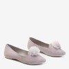 Light gray ballerinas with pompom Cults - Footwear
